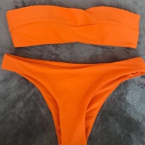 Brand new never worn Zaful orange bikini